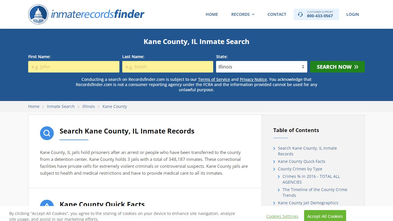 Kane County, IL Inmate Lookup & Jail Records Online